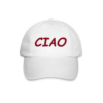 CIAO - Baseballkappe - Weiß/Weiß - Vorne