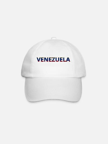 Venezuela Flagge - Baseballkappe - Weiß/Weiß