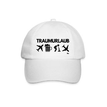 Malle TRAUMURLAUB - Baseballkappe - Weiß/Weiß - Vorne