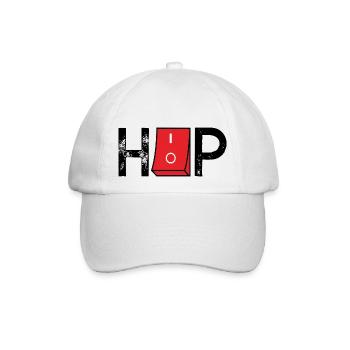 Music on off HipHop ON OFF - Baseballkappe - Weiß/Weiß - Vorne
