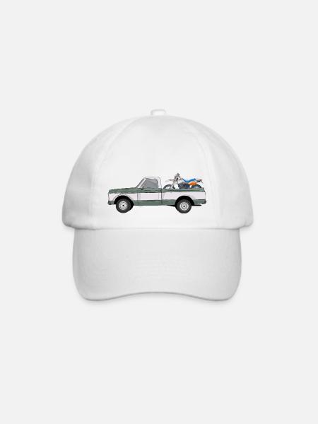 Pick Up Truck with Enduro - Baseballkappe - Weiß/Weiß