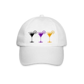 cocktails - Baseballkappe - Weiß/Weiß - Vorne