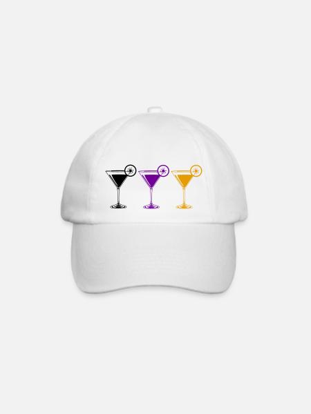 cocktails - Baseballkappe - Weiß/Weiß