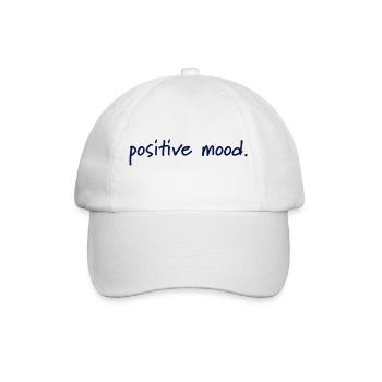 positive mood - Baseballkappe - Weiß/Weiß - Vorne