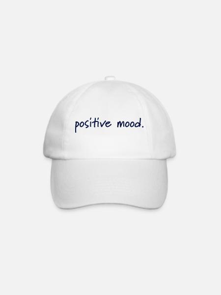 positive mood - Baseballkappe - Weiß/Weiß