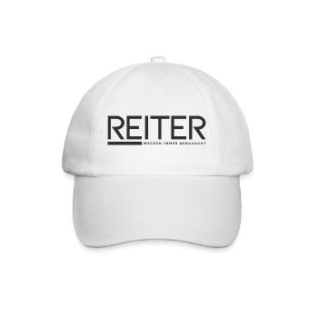 Reiter - werden immer gebraucht - Baseballkappe - Weiß/Weiß - Vorne