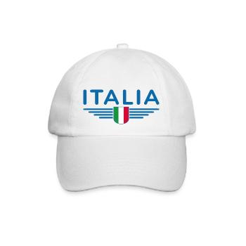 Rom Italien Fan Design T Shirt Outfit - Baseballkappe - Weiß/Weiß - Vorne