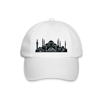 istanbul skyline - Baseballkappe - Weiß/Weiß - Vorne