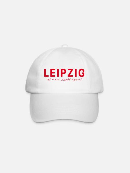 Leipzig T-Shirt – für Fans & Liebhaber - Baseballkappe - Weiß/Weiß
