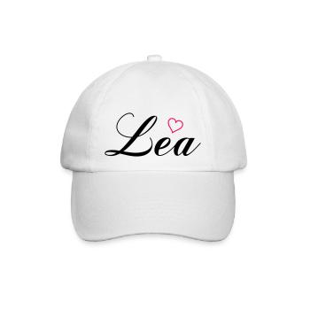 name lea - Baseballkappe - Weiß/Weiß - Vorne
