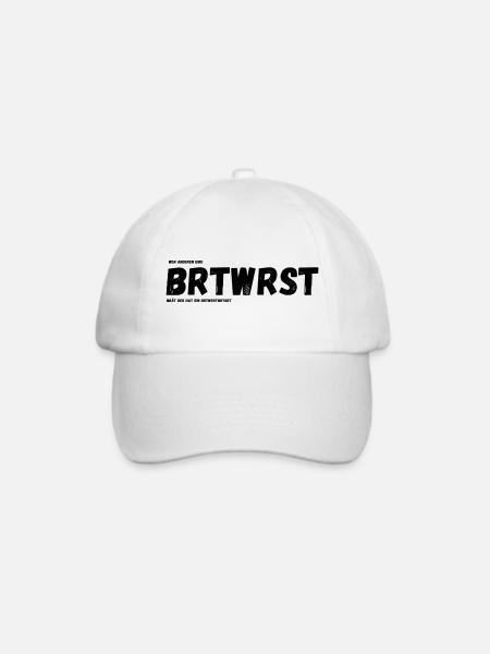 bratwurst-grillmeister-cool-papa lustig sommer - Baseballkappe - Weiß/Weiß