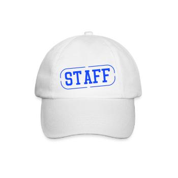 staff - Baseballkappe - Weiß/Weiß - Vorne