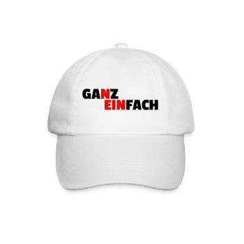 GANZ EINFACH NEIN - Baseballkappe - Weiß/Weiß - Vorne