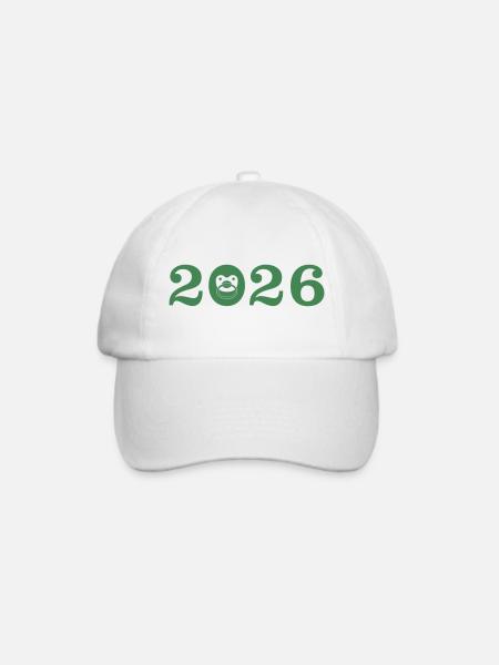 Baby 2026 - Baseballkappe - Weiß/Weiß