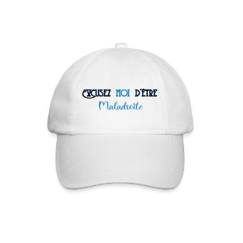 Entschuldigung, dass ich ungeschickt bin - Baseballkappe - Weiß/Weiß - Vorne