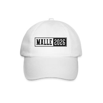 Malle 2026 - Baseballkappe - Weiß/Weiß - Vorne