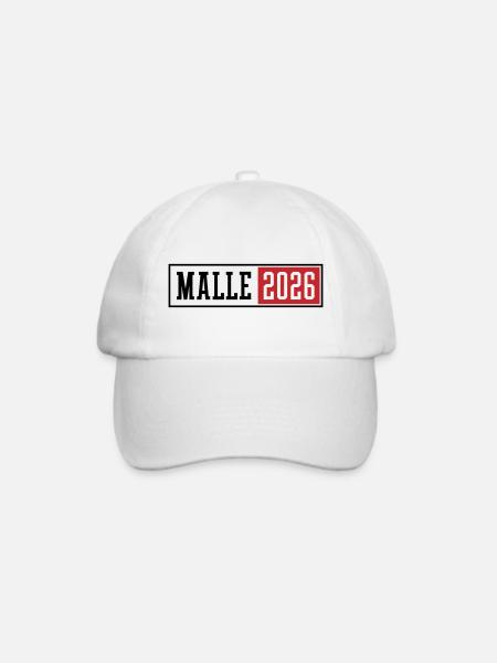 Malle 2026 - Baseballkappe - Weiß/Weiß
