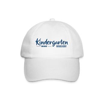 Kindergarten Absolvent - Einschulung - Kita - Baseballkappe - Weiß/Weiß - Vorne