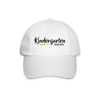 Kindergarten Absolvent - Einschulung - Kita - Baseballkappe - Weiß/Weiß - Vorne