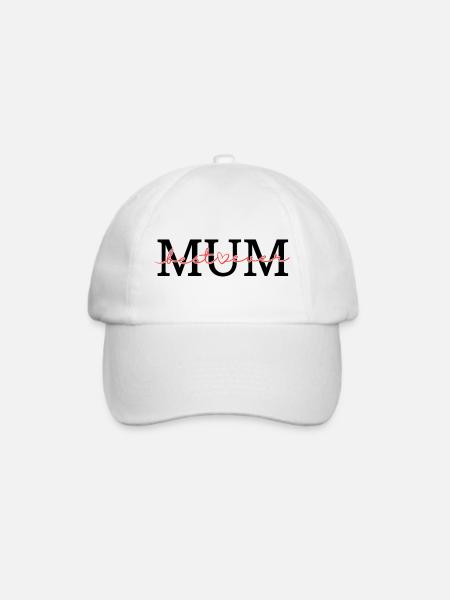 Beste Mutter aller Zeiten - Baseballkappe - Weiß/Weiß