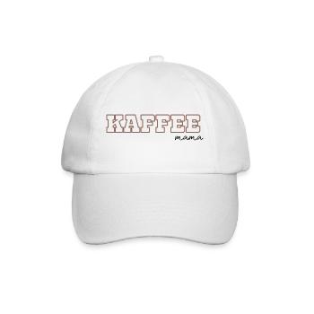 Kaffee Mama - Baseballkappe - Weiß/Weiß - Vorne