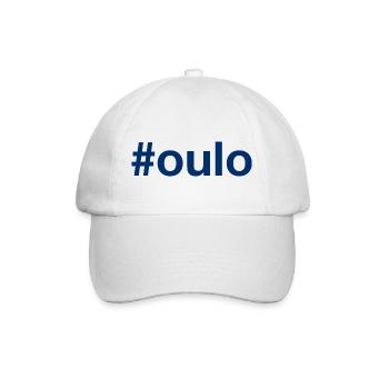 Oulo Suomi Finland Hashtag - Baseballkappe - Weiß/Weiß - Vorne