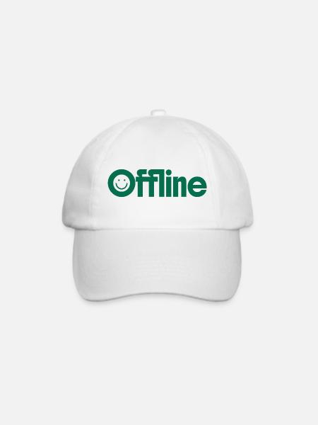 Offline-Modus - Baseballkappe - Weiß/Weiß
