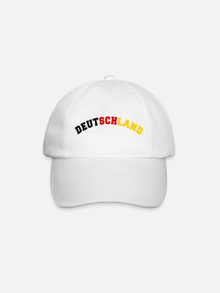 DEUTSCHLAND GERMANY EUROPA DEUTSCHE SPORT FAN - Baseballkappe - Weiß/Weiß