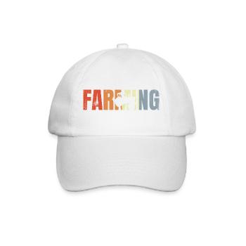 Farming Retro - Baseballkappe - Weiß/Weiß - Vorne