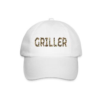 Grill BBQ - Griller - Baseballkappe - Weiß/Weiß - Vorne