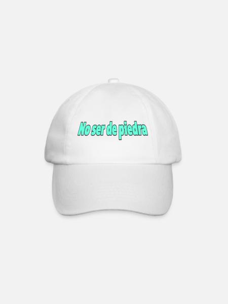 No_ser_de_piedra - Baseballkappe - Weiß/Weiß