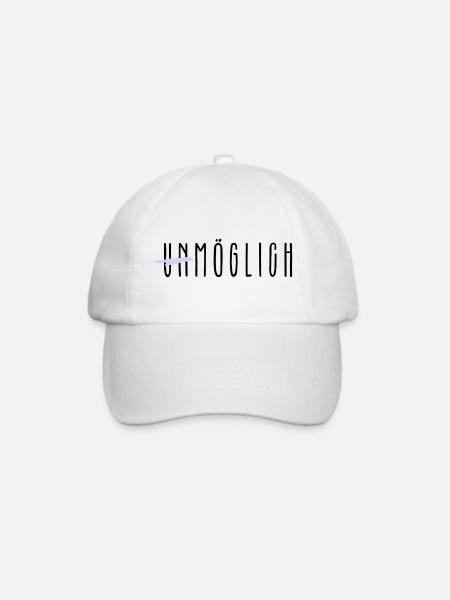 unmöglich - Baseballkappe - Weiß/Weiß