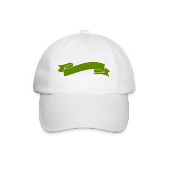 banderole_symbol- - Baseballkappe - Weiß/Weiß - Vorne