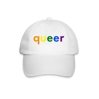 Queer Simple - Baseballkappe - Weiß/Weiß - Vorne