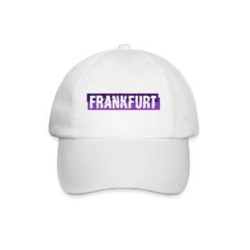 Frankfurt am Main - Deutschland - Germany - Baseballkappe - Weiß/Weiß - Vorne