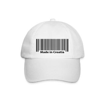 Made in Croatia - Baseballkappe - Weiß/Weiß - Vorne