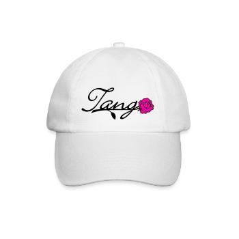 Tango mit Rose / Tango with Rose (2c) - Baseballkappe - Weiß/Weiß - Vorne