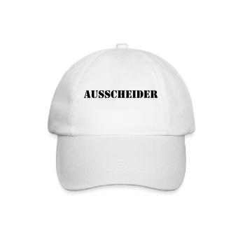 ausscheider - Baseballkappe - Weiß/Weiß - Vorne
