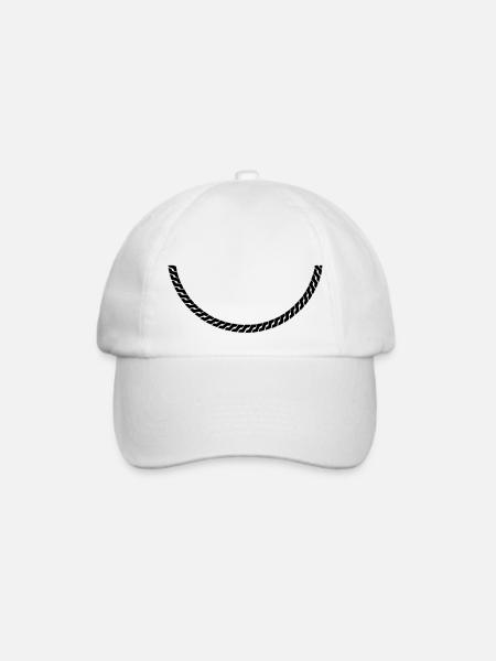 Kette 1 - Baseballkappe - Weiß/Weiß