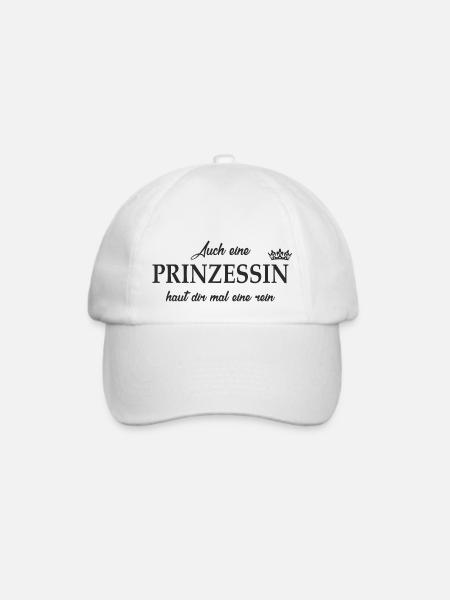 Prinzessin haut rein - Baseballkappe - Weiß/Weiß
