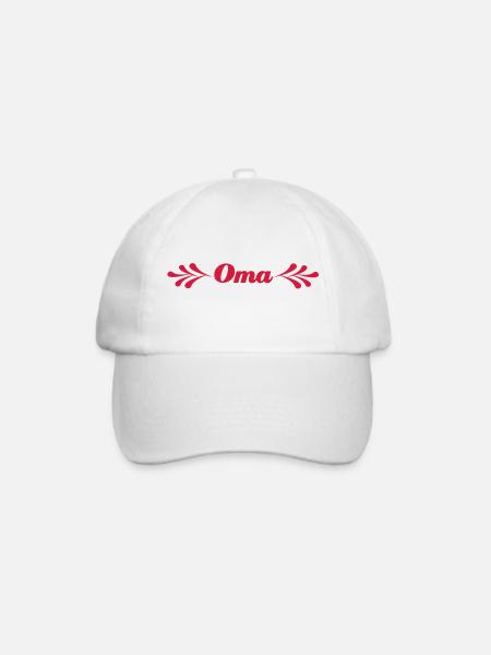 Oma - Baseballkappe - Weiß/Weiß
