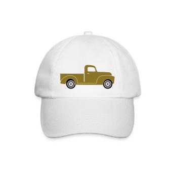 Pick-up Truck - Baseballkappe - Weiß/Weiß - Vorne