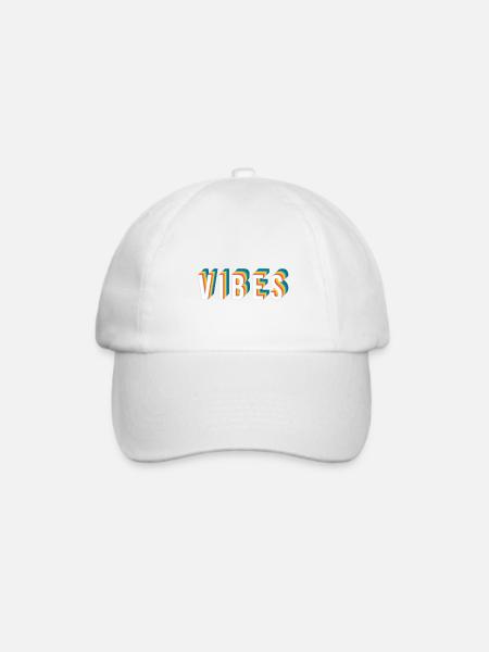 Vibes - Baseballkappe - Weiß/Weiß