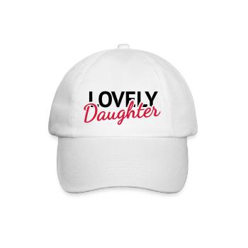 Lovely Daughter - Baseballkappe - Weiß/Weiß - Vorne
