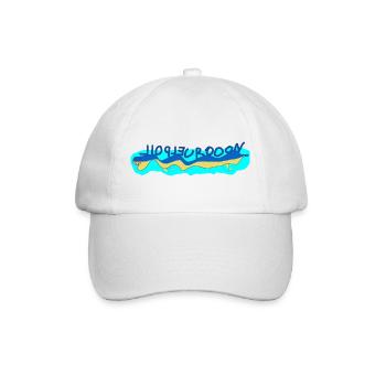 Kinderzeichnung Dinosaurier Liopleurodon - Baseballkappe - Weiß/Weiß - Vorne