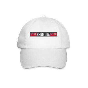 Bermuda - Baseballkappe - Weiß/Weiß - Vorne