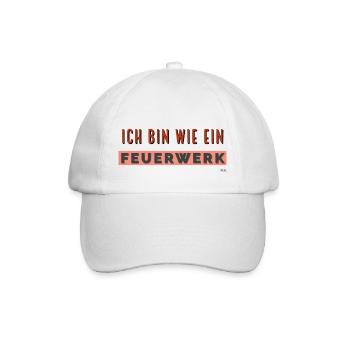 Feuerwerk - Baseballkappe - Weiß/Weiß - Vorne
