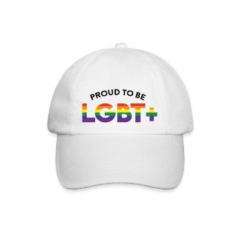 Proud to be LGBT+ - Baseballkappe - Weiß/Weiß - Vorne