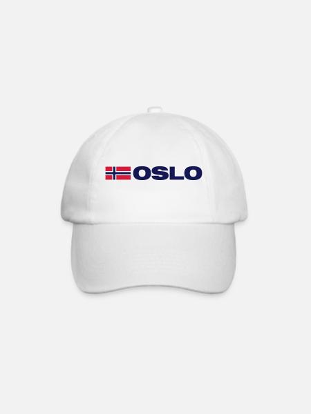 OSLO - Baseballkappe - Weiß/Weiß