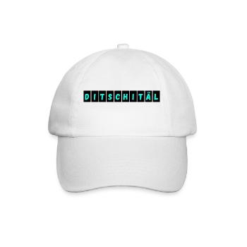 Digital | Ditschitäl | Digitaler Wandel - Baseballkappe - Weiß/Weiß - Vorne
